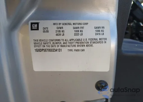 2005 Cadillac Cts Standard z USA, uszkodzony, nr VIN 1G6DP567950234131